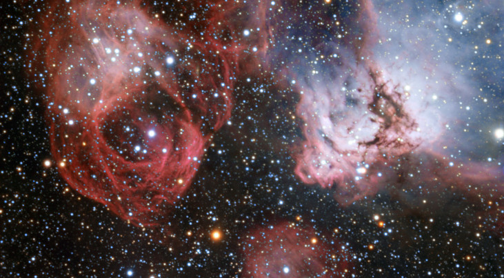 Het stervormingsgebied NGC 2035, vastgelegd met ESO’s Very Large Telescope. Credit: ESO