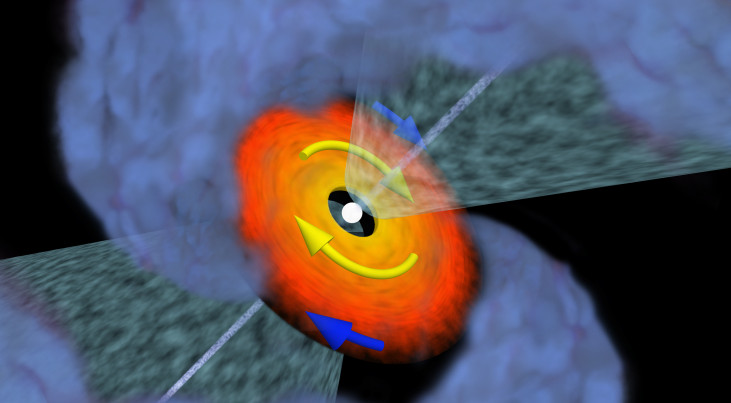 Artistieke impressie van de kepleriaanse protoplanetaire schijf van VLA1623A Credit: N. Murillo et al. 