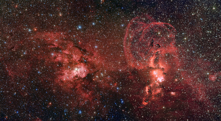 Stervorming in de zuidelijke Melkweg Credit: ESO/G. Beccari