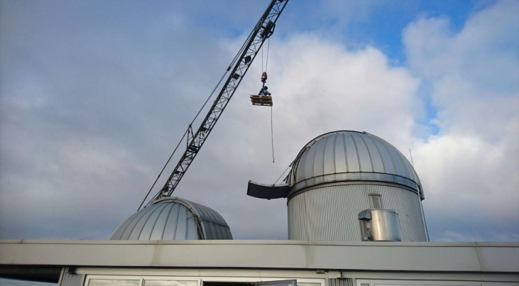 Nederlandse telescoop op transport naar Zuid-Afrika