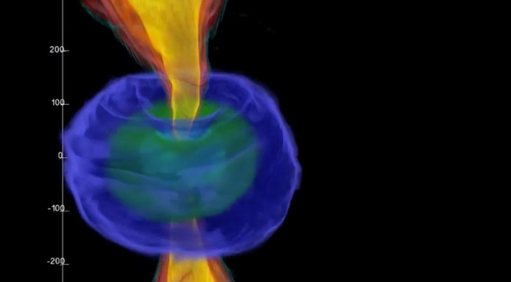 Doorbraak in simulaties: snel draaiende zwarte gaten lanceren kantelende jets