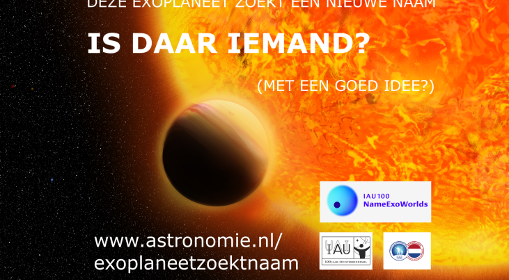 ‘Exoplaneet zoekt naam’ van start: iedereen mag een naam voordragen