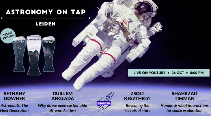 Astronomy on tap: Next generation space exploring (online from Leiden, in English)