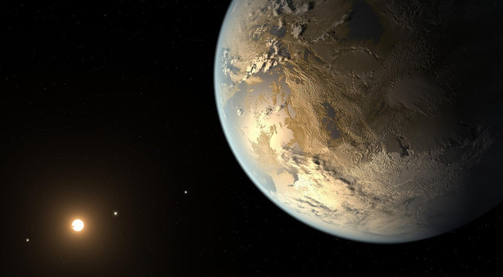 Artist impression van een aardachtige exoplaneet. (c) NASA