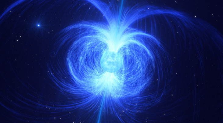 Artist’s impression van HD 45166, de ster die een magnetar zou kunnen worden. (c) ESO/L. Calçada