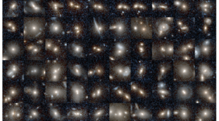 Botsende sterrenstelsels gezien door ruimtetelescoop Euclid. (c) Euclid Collaboration