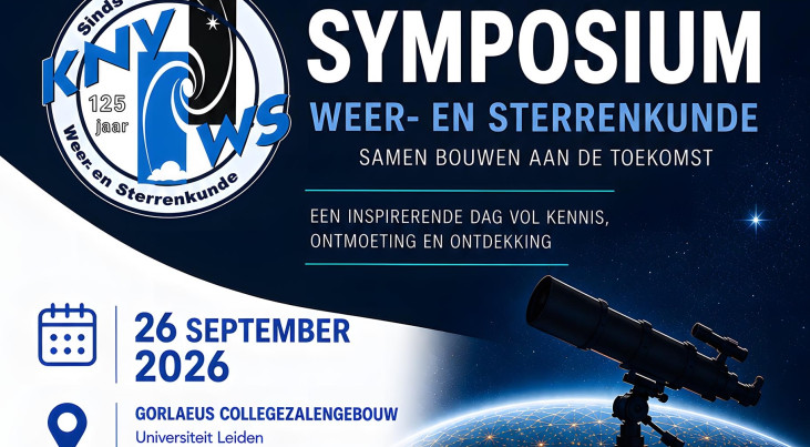 125 jaar KNVWS: jubileumsymposium over de toekomst van weer- en sterrenkunde