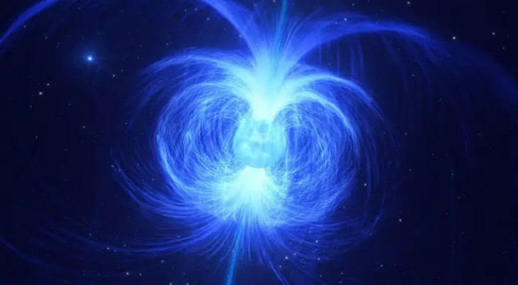 Impressie van een neutronenster.