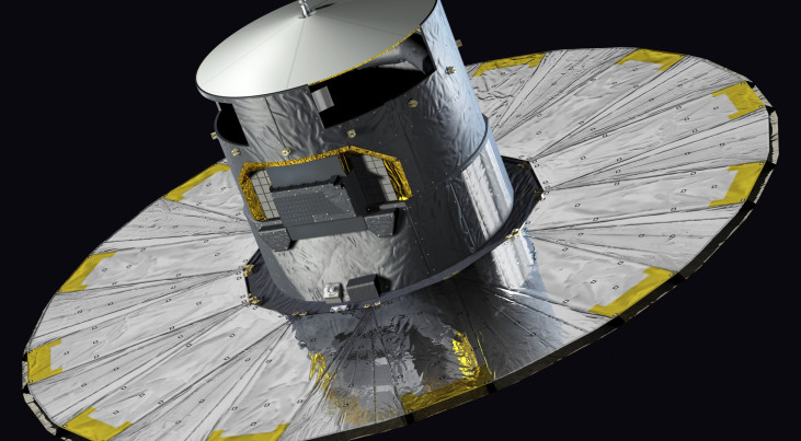 Artistieke weergave van de Gaia-telescoop waarmee Evans onder andere onderzoek deed. (c) ESA
