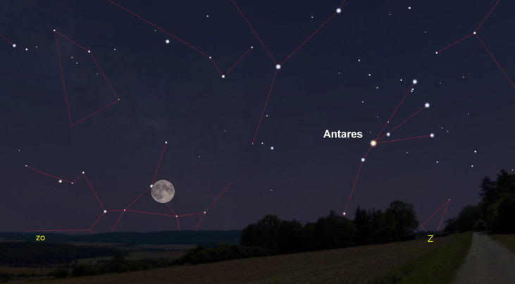 24 juni: Volle maan in Boogschutter (avond)