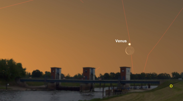 27 mei: Venus boven maansikkel