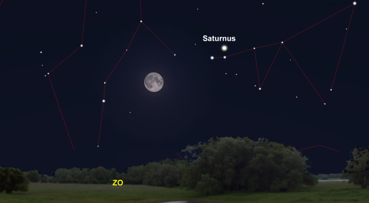 12 augustus: Meteorenzwerm Perseïden (maan stoort)