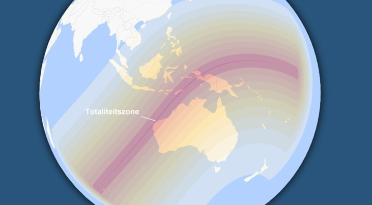 20 april: Zonsverduistering in Australië