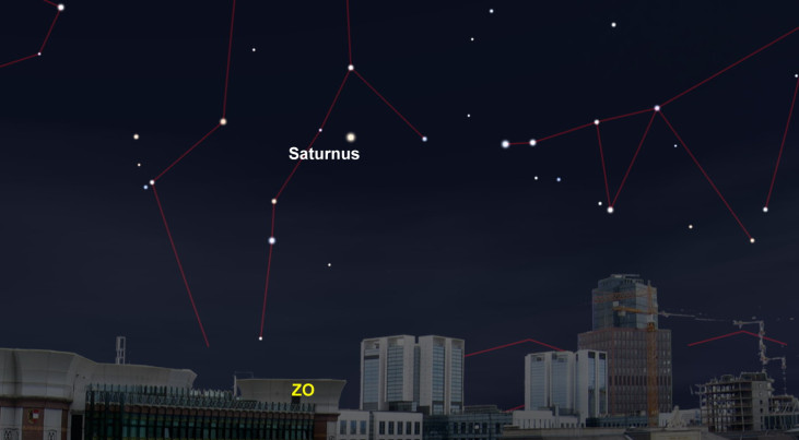 27 augustus: Saturnus hele nacht zichtbaar