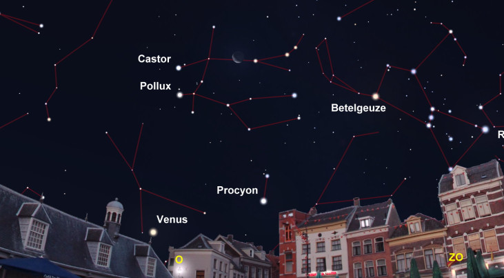 9 september: Castor en Pollux onder afnemende maan