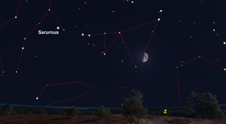 22 oktober: Meteorenzwerm Orioniden (best gunstig)