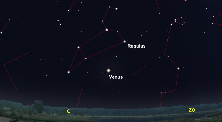 23 oktober: Venus goed zichtbaar in oosten