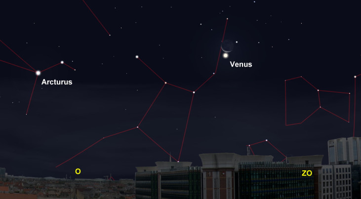 9 november: Venus dicht bij maan