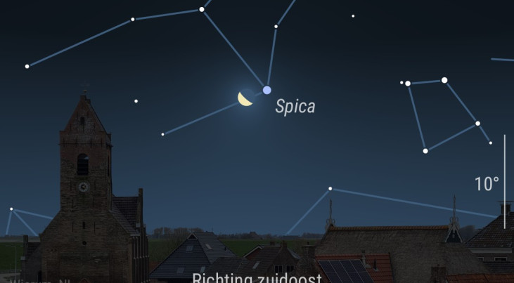 5 januari: Maan bij Spica (Maagd)