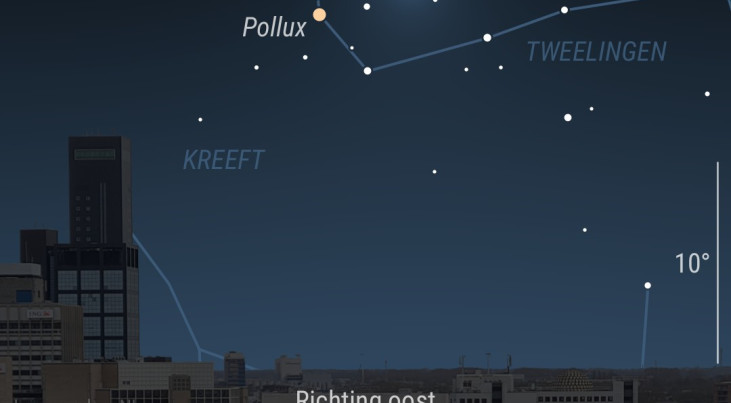 26 september: Mars rechts van maan