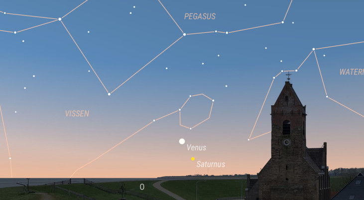 28 april: Saturnus en Venus laag in oosten