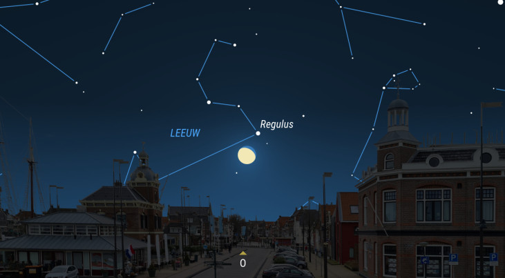 6 januari: Spica (Maagd) link van maan