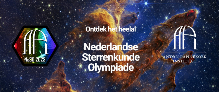 Banner van de Nederlandse Sterrenkunde Olympiade 2023
