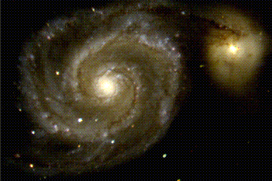 M51: Het draaikolk sterrenstelsel Credit: W. Keel (U. Alabama), 1.1-meter Hall Telescope, Lowell Observatory W. Keel (U. Alabama), 1.1-meter Hall Telescope, Lowell Observatory
