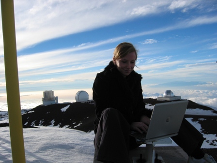 Mariska Kriek op Mauna Kea, Hawaii